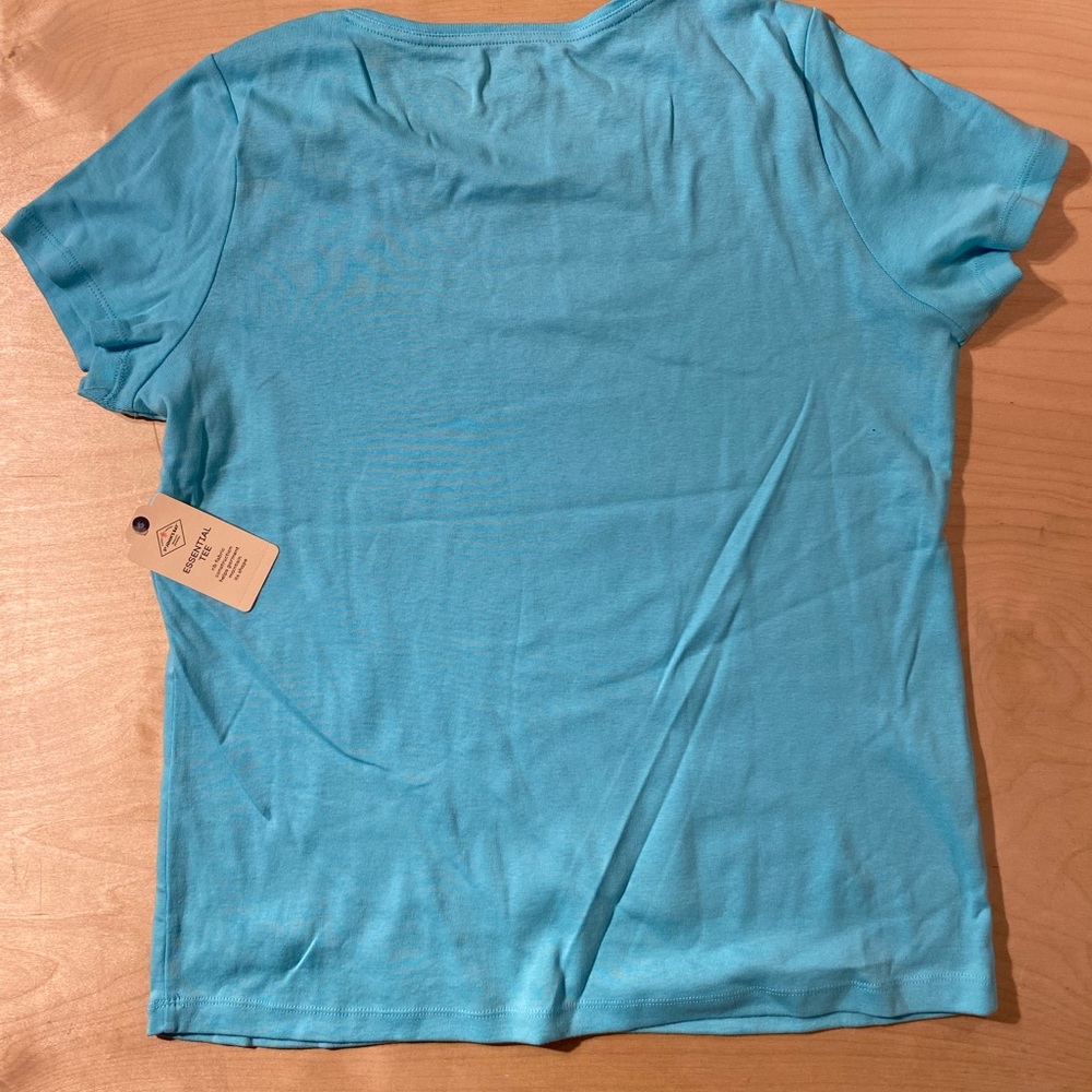 St. John's Bay Aqua Short Sleeve Tee Large (QK) - Picture 5 of 6